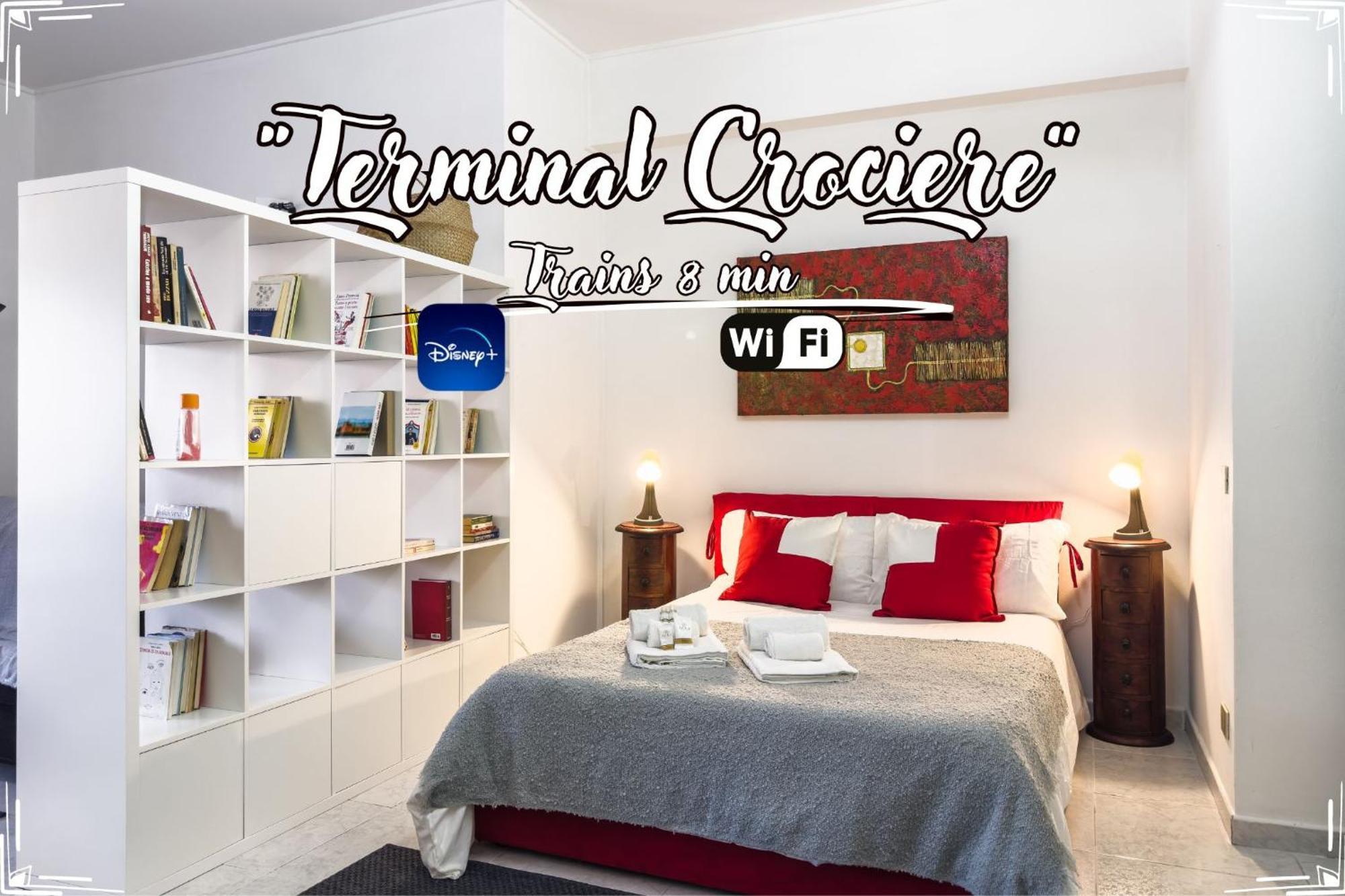 Apartment Terminal Crociere - Treni 8min - Hiper Wifi *